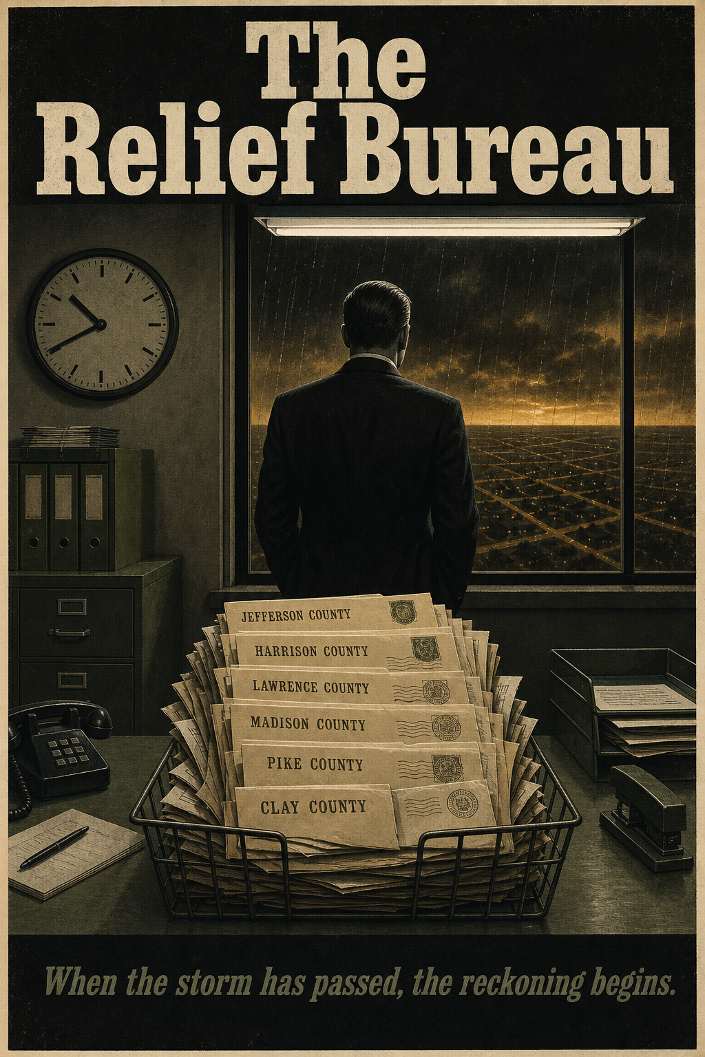 AI-generated movie poster for The Politics of Disaster Relief