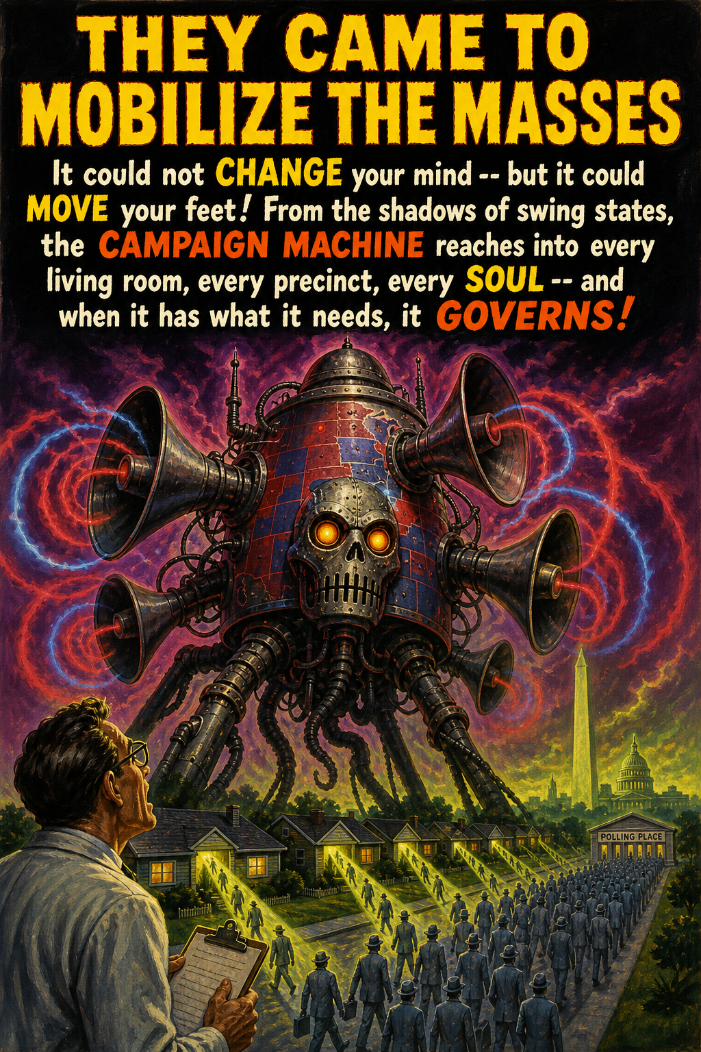 AI-generated movie poster for U.S. Presidential Campaigns and Their Impact