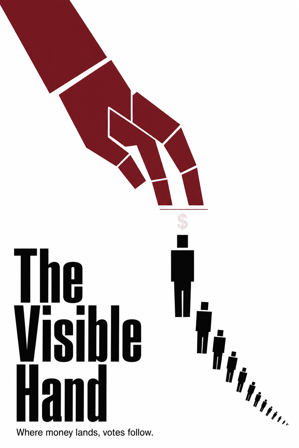 AI-generated movie poster for The Influence of Federal Spending on Presidential Elections