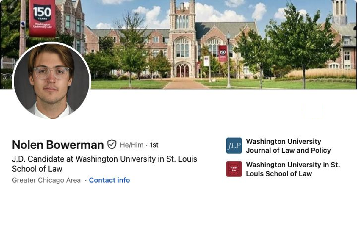 Screenshot of Nolen Bowerman's LinkedIn profile.